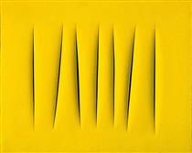 kunst-minimalisme-geel schilderij-lucio fontana-4.jpg