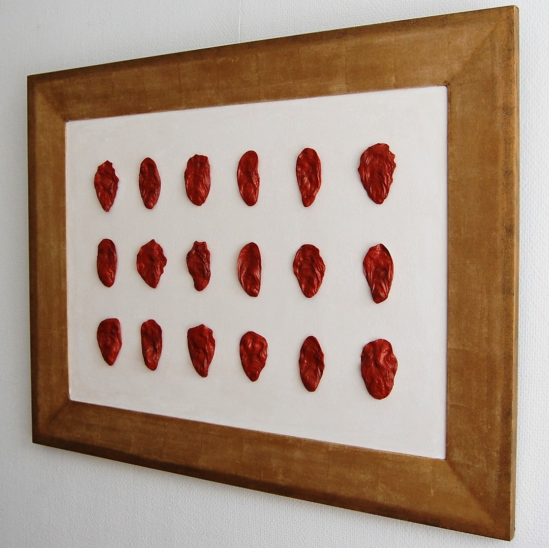 110c kunst minimalisme schilderij rood 67x87cm 950euro henkbroeke