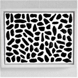 32a kunst minimalisme schilderij zwart wit 21x27cm 195euro henkbroeke 1