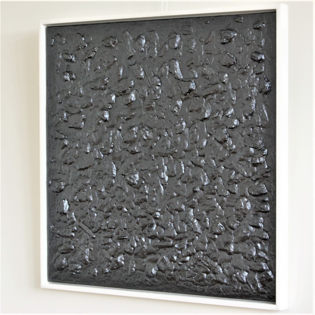 5c kunst minimalisme schilderij zwart 63x63cm 595euro henkbroeke