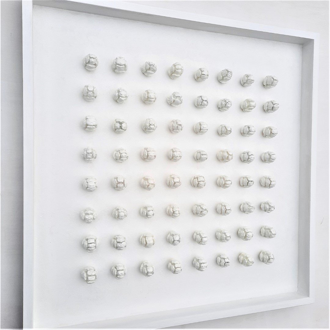 94a kunst minimalisme schilderij wit 70x70cm 850euro henkbroeke